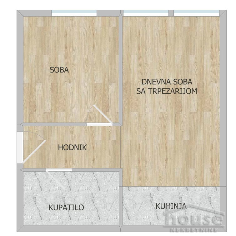 Jednoiposoban stan na prodaju, Adice, Novi Sad, 38m², 74.000 €