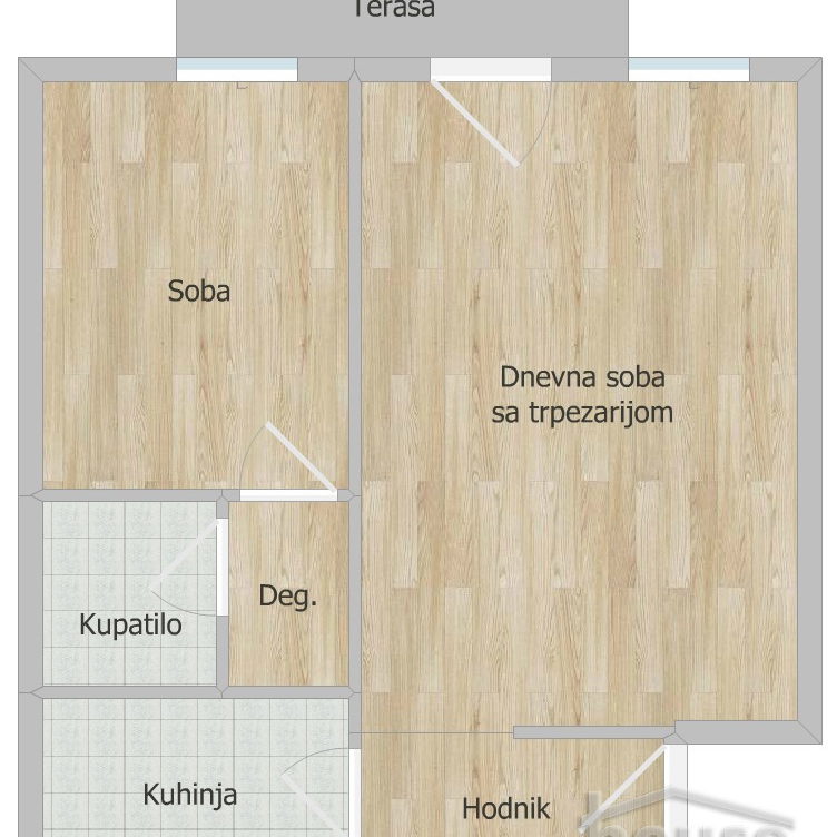 Jednoiposoban stan na prodaju, Centar, Novi Sad, 40m², 3. sprat, 130.000 €