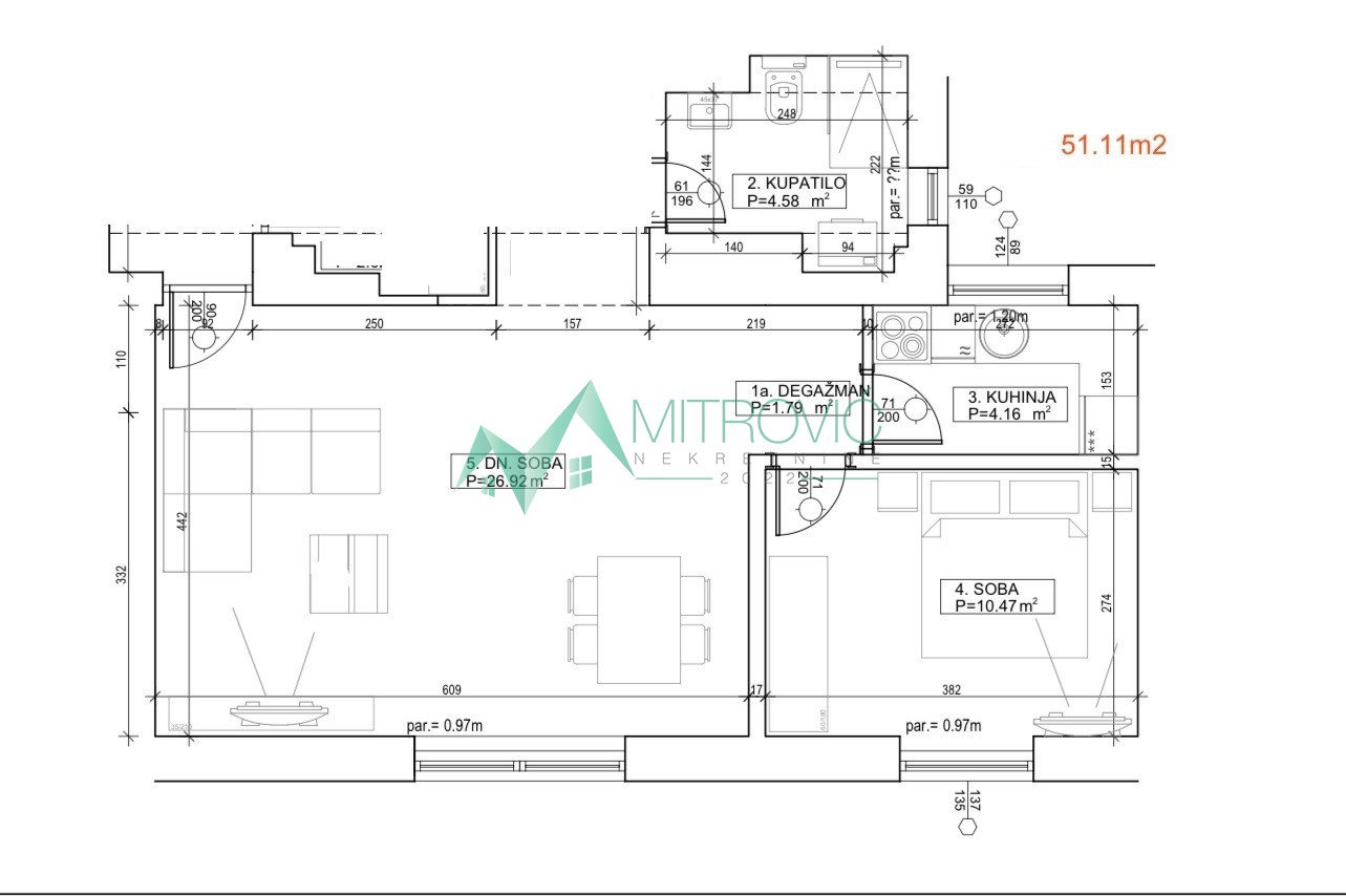 stanovi-1-5-re-centar-ns-1002875-fuxze Jednoiposoban stan na prodaju, Centar, Novi Sad, 51m², 163.552 €