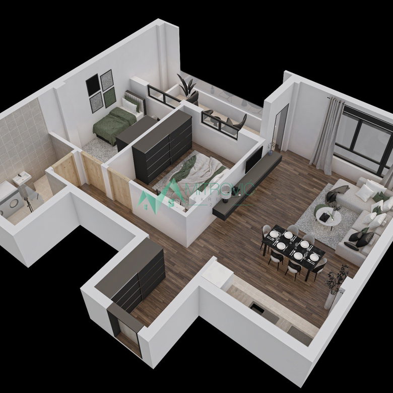 Dvoiposoban stan na prodaju, Petrovaradin, Novi Sad, 73m², 2. sprat, 210.820 €