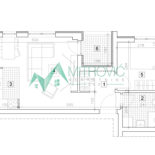 Jednoiposoban stan na prodaju, Grbavica, Novi Sad, 41m², 147.670 €