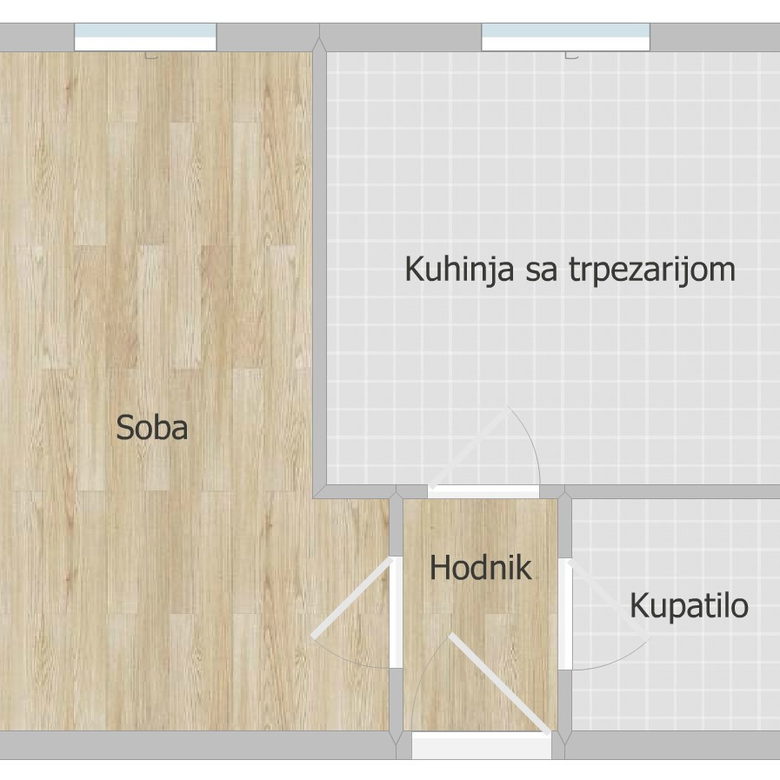 Jednosoban stan na prodaju, Železnička Stanica, Novi Sad, 32m², 80.000 €