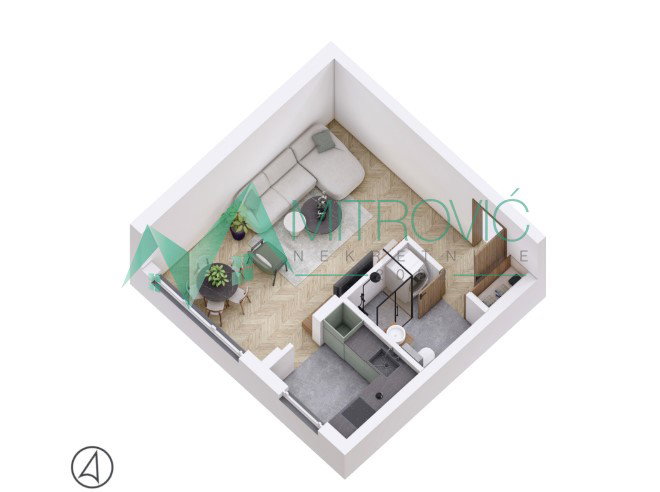 Jednosoban stan na prodaju, Petrovaradin, Novi Sad, 32m², 85.480 €