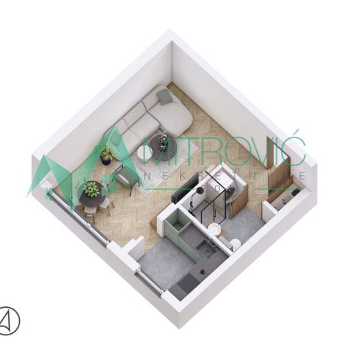 Jednosoban stan na prodaju, Petrovaradin, Novi Sad, 32m², 85.480 €