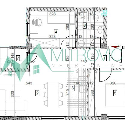Dvoiposoban stan na prodaju, Sremska Kamenica, Novi Sad, 59m², 159.370 €