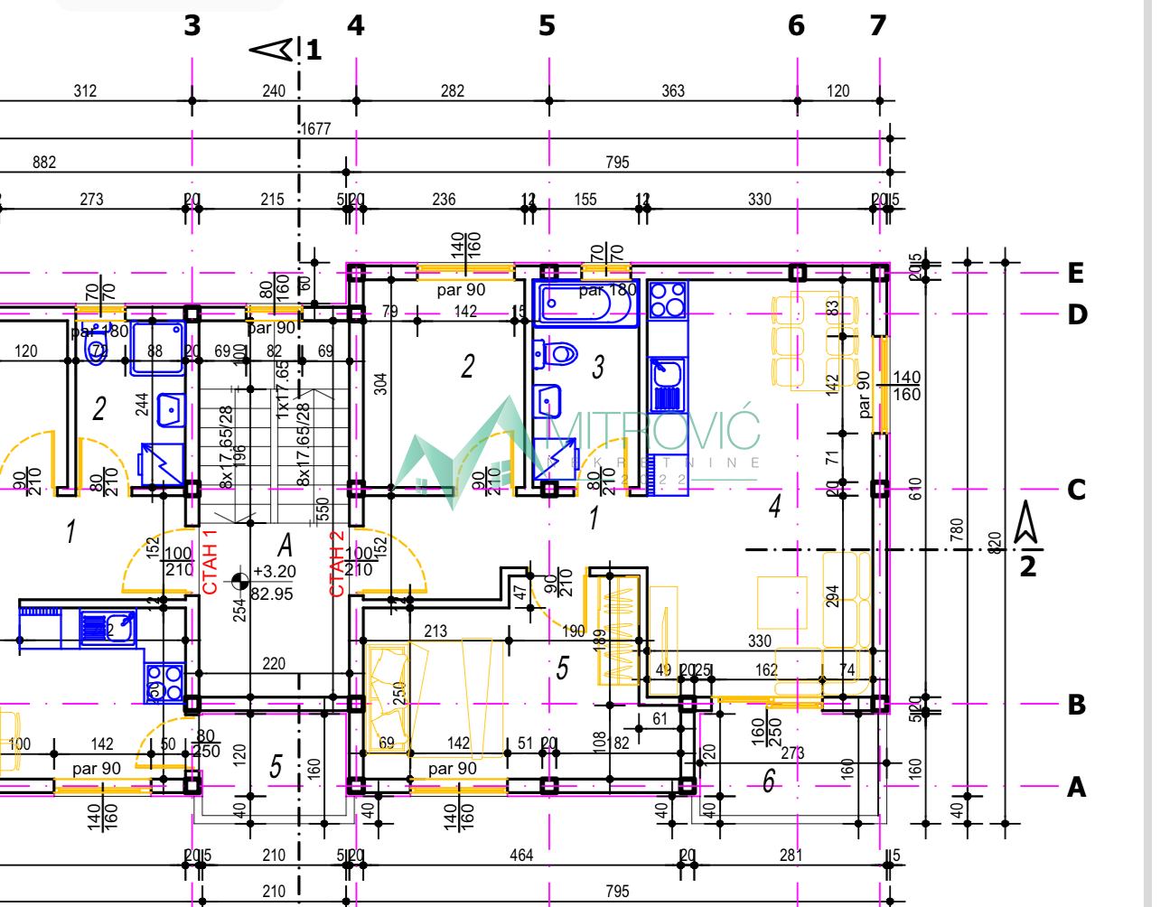 Četvorosoban stan na prodaju, Adice, Novi Sad, 95m², 171.240 €