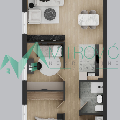 Dvoiposoban stan na prodaju, Adice, Novi Sad, 65m², 139.880 €