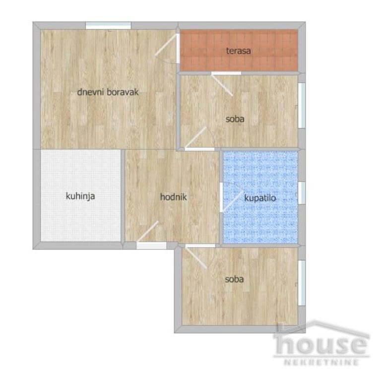 Dvoiposoban stan na prodaju, Adice, Novi Sad, 43m², 1. sprat, 95.000 €