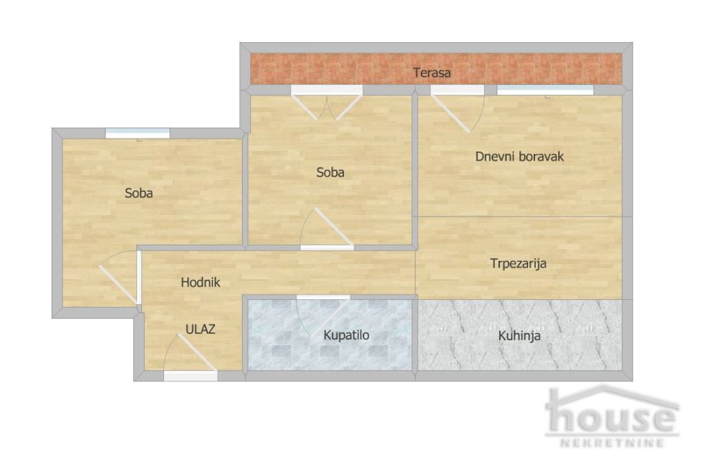 Dvoiposoban stan na prodaju, Bulevar Patrijarha Pavla, Novi Sad, 49m², 4. sprat, 154.000 €