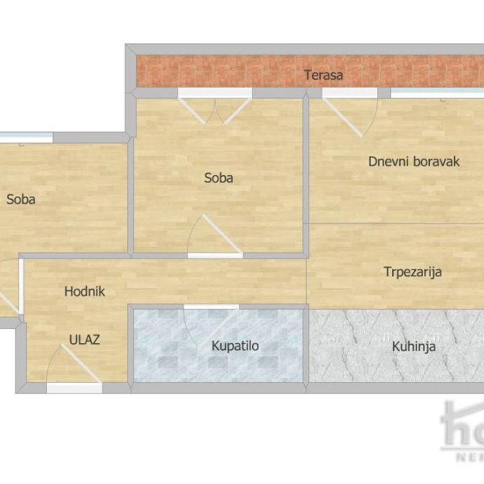Dvoiposoban stan na prodaju, Bulevar Patrijarha Pavla, Novi Sad, 49m², 4. sprat, 154.000 €