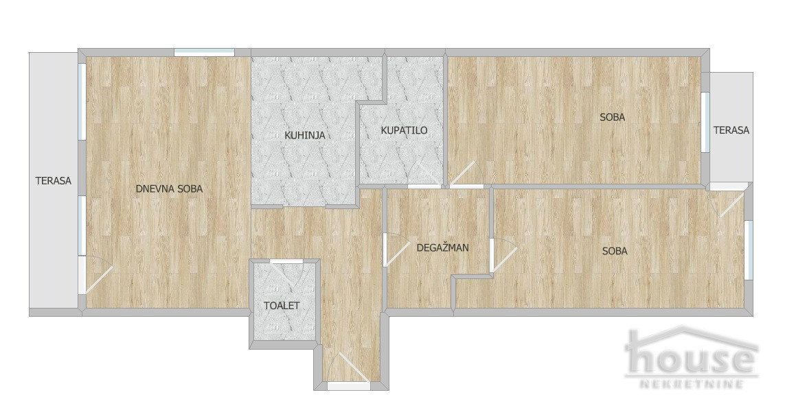 Dvoiposoban stan na prodaju, Bulevar Patrijarha Pavla, Novi Sad, 82m², 230.000 €