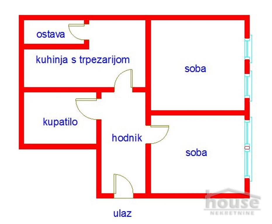 stanovi-2-5-re-centar-1061938-5nsr0 Dvoiposoban stan na prodaju, Centar, Novi Sad, 61m², 3. sprat, 200.000 €