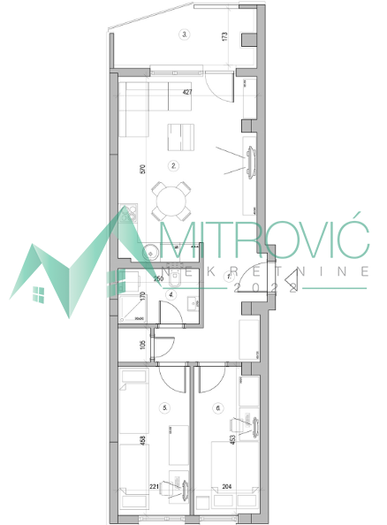 stanovi-2-5-re-miSeluk-1003516-eil5m Dvoiposoban stan na prodaju, Sremska Kamenica, Novi Sad, 60m², 163.860 €