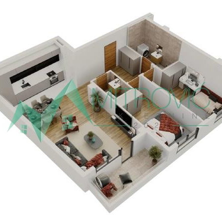 Dvoiposoban stan na prodaju, Salajka, Novi Sad, 76m², 194.410 €