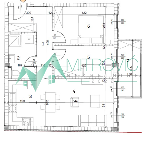 Dvoiposoban stan na prodaju, Telep, Novi Sad, 64m², 181.050 €