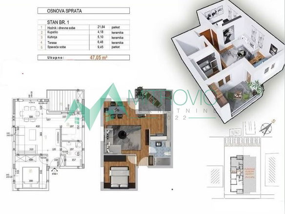 Stan Prodaja Novi Sad  47 m2