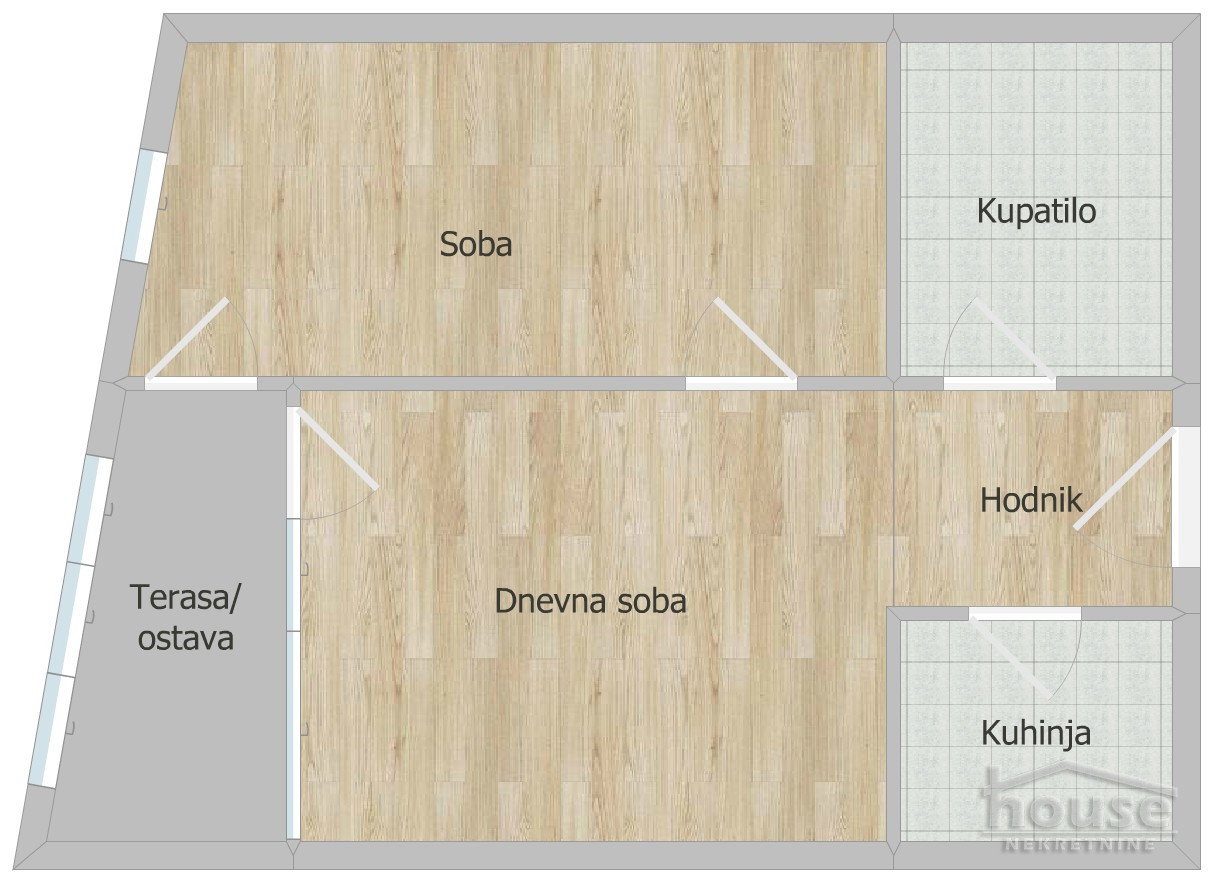 Dvosoban stan na prodaju, Bulevar Oslobođenja, Novi Sad, 46m², 2. sprat, 143.000 €