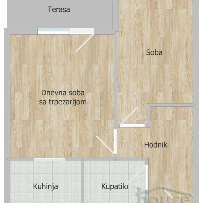Dvosoban stan na prodaju, Nova Detelinara, Novi Sad, 37m², 118.000 €