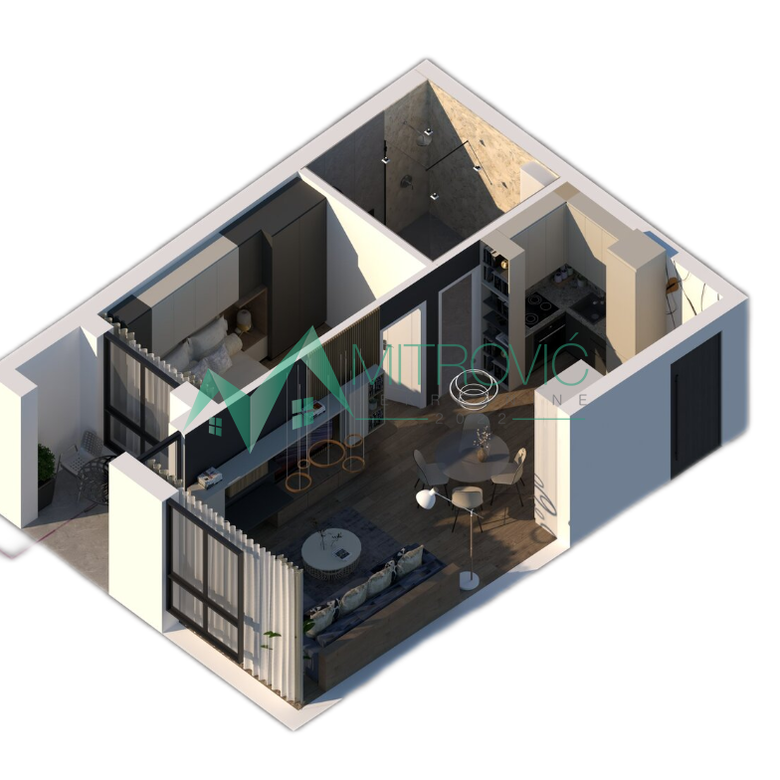 Dvosoban stan na prodaju, Sajmište, Novi Sad, 46m², 152.645 €
