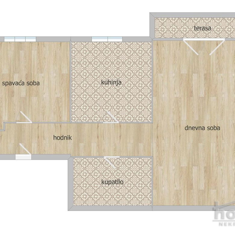 Dvosoban stan na prodaju, Železnička Stanica, Novi Sad, 56m², 2. sprat, 170.000 €
