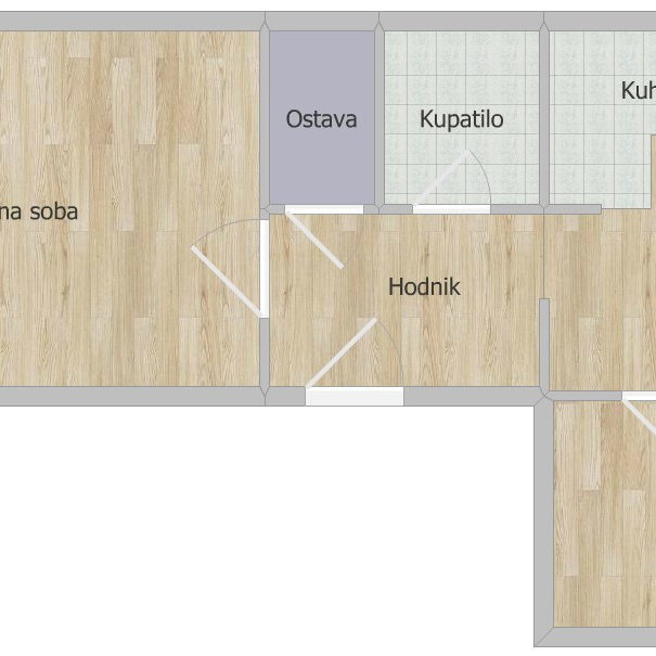 Dvosoban stan na prodaju, Sajmište, Novi Sad, 58m², 142.490 €