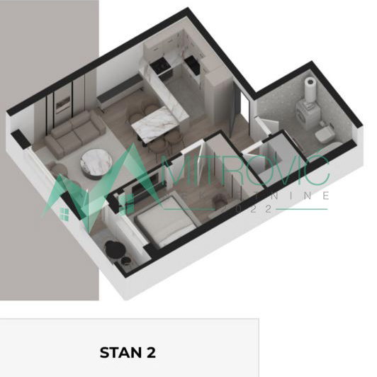 Stan Prodaja Novi Sad  50 m2