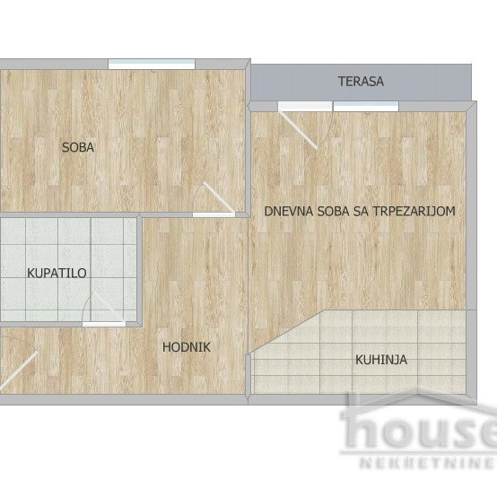 Dvosoban stan na prodaju, Telep, Novi Sad, 49m², 2. sprat, 150.000 €
