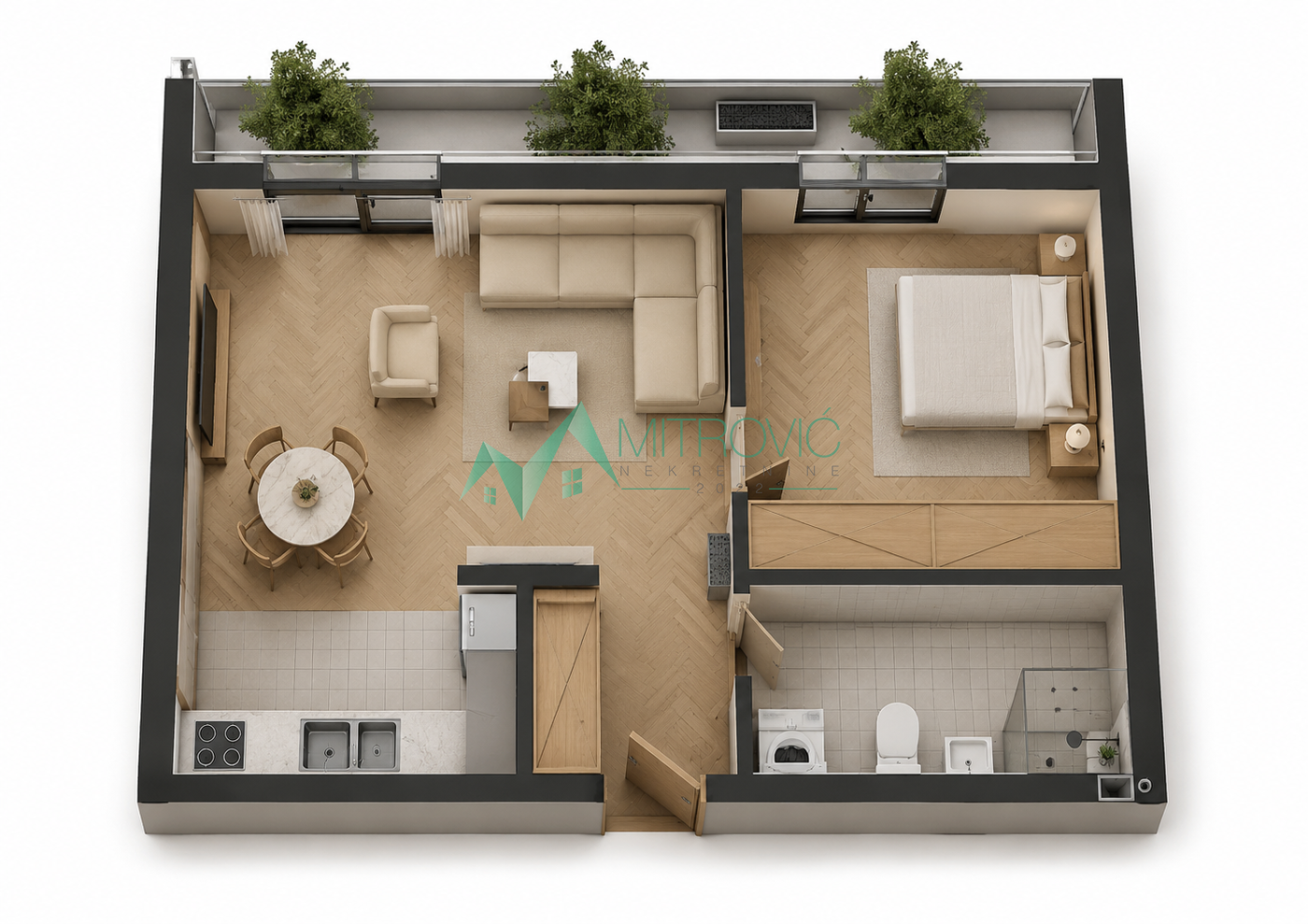 Stan Prodaja Sremska Kamenica Stan Prodaja Sremska Kamenica 45 m2