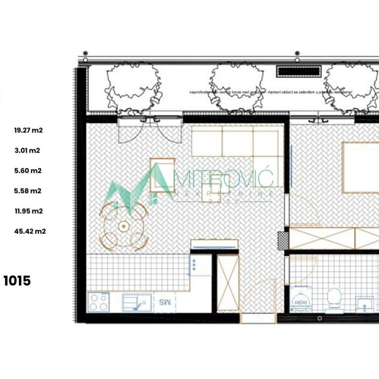 Dvosoban stan na prodaju, Sremska Kamenica, Novi Sad, 45m², 138.950 €