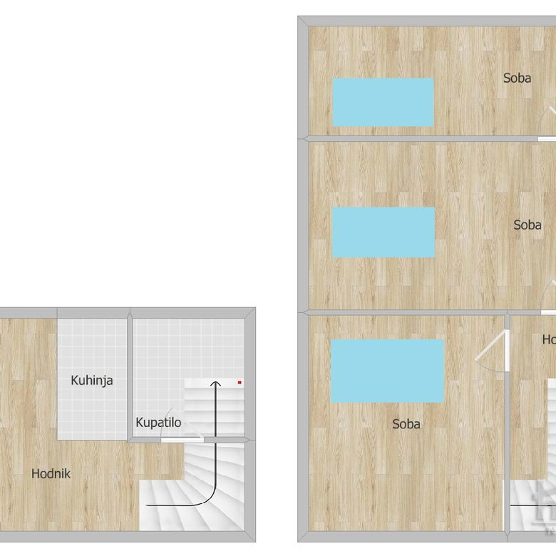 Troiposoban stan na prodaju, Nova Detelinara, Novi Sad, 56m², Prizemlje, 130.000 €