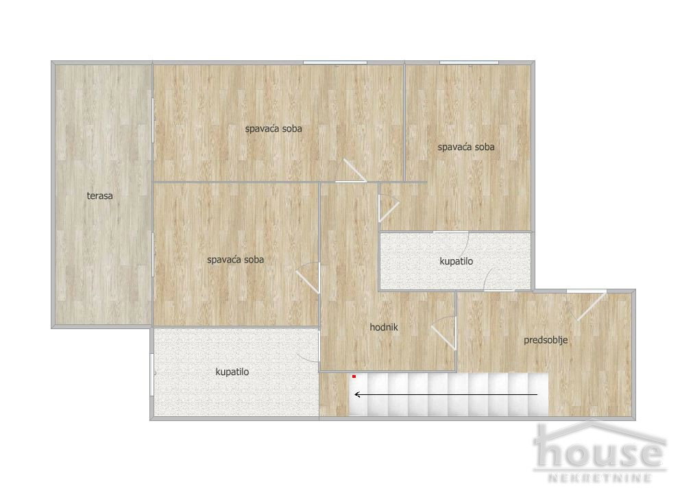 Troiposoban stan na prodaju, Sremska Kamenica, Novi Sad, 124m², 1. sprat, 272.800 €