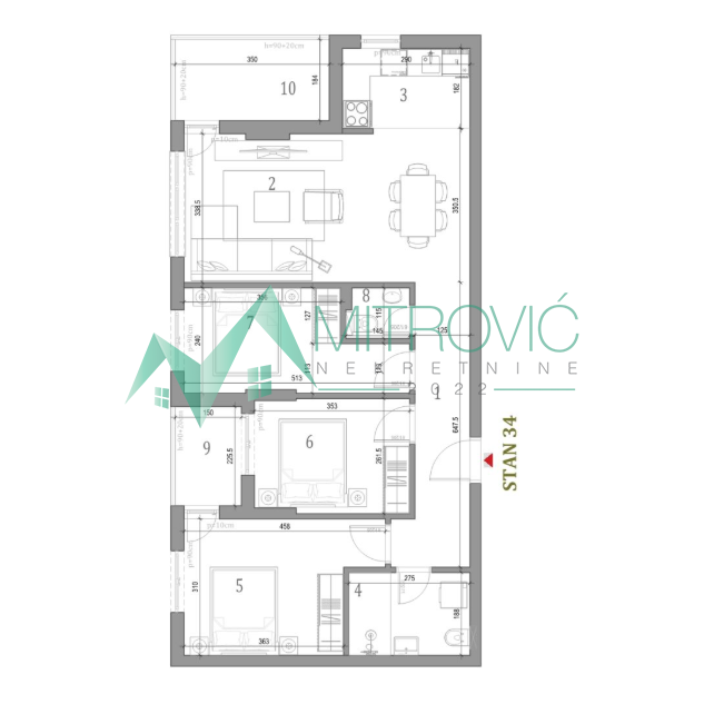 Troiposoban stan na prodaju, Klisa, Novi Sad, 82m², 167.170 €