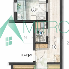 Troiposoban stan na prodaju, Vidovdansko Naselje, Novi Sad, 71m², 138.950 €