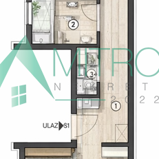 Troiposoban stan na prodaju, Vidovdansko Naselje, Novi Sad, 71m², 2. sprat, 131.630 €
