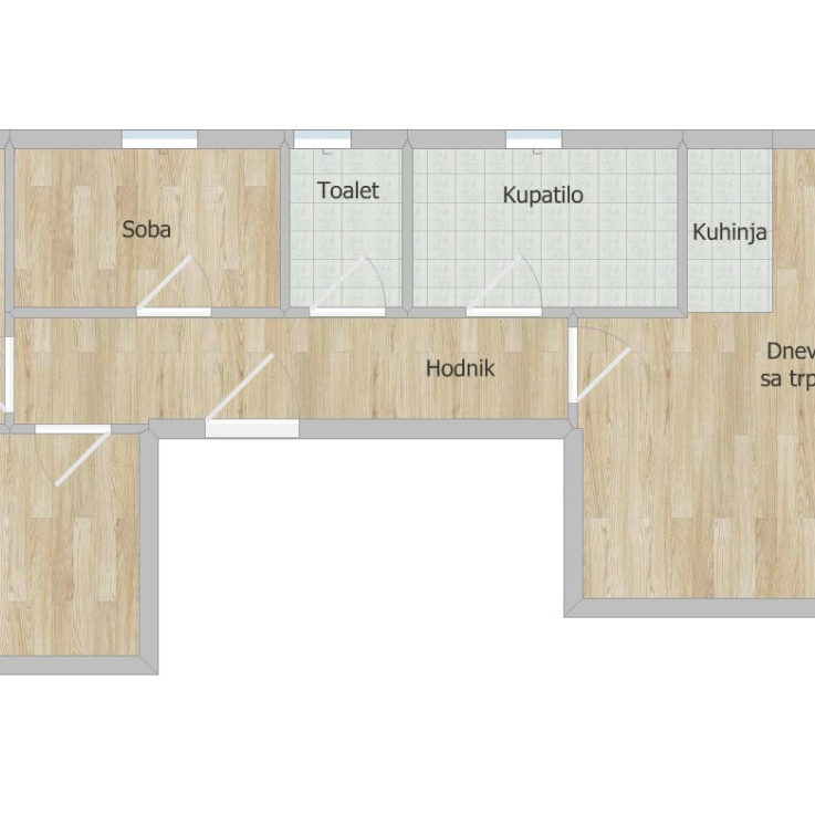 Troiposoban stan na prodaju, Klisa, Novi Sad, 70m², 1. sprat, 150.000 €