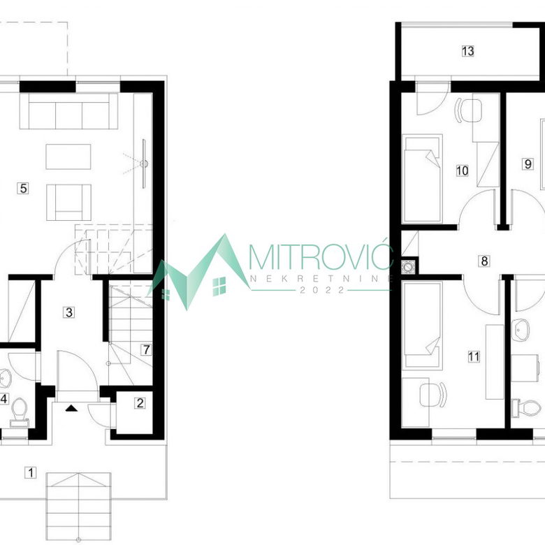 Troiposoban stan na prodaju, Petrovaradin, Novi Sad, 106m², 180.250 €