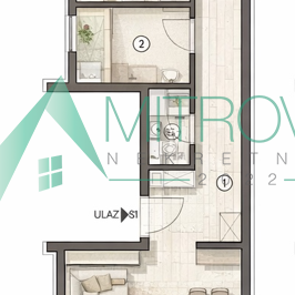 Troiposoban stan na prodaju, Vidovdansko Naselje, Novi Sad, 71m², Prizemlje, 131.630 €