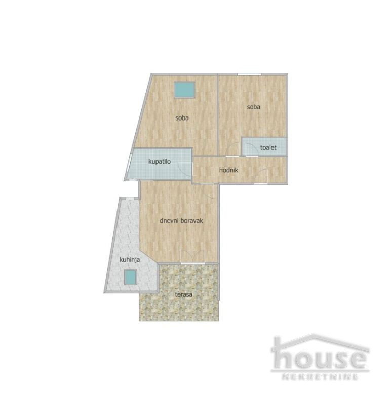 Trosoban stan na prodaju, Salajka, Novi Sad, 75m², 150.000 €