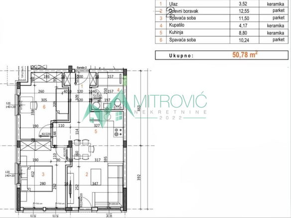 Stan Prodaja Novi Sad  51 m2