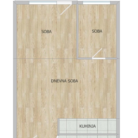 Trosoban stan na prodaju, Bulevar Evrope, Novi Sad, 48m², 133.000 €