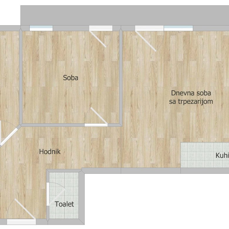 Trosoban stan na prodaju, Bulevar Patrijarha Pavla, Novi Sad, 65m², 165.000 €