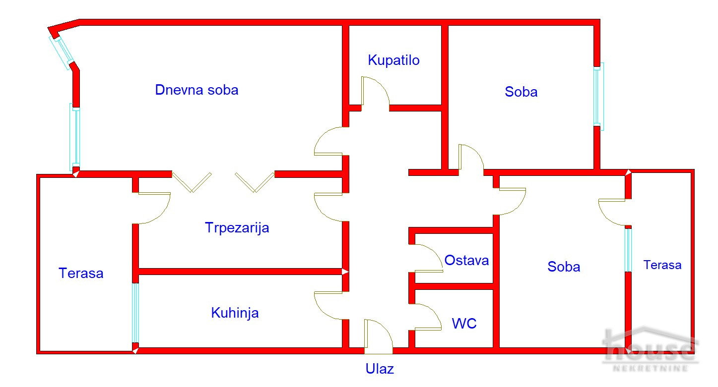 Trosoban stan na prodaju, Centar, Novi Sad, 86m², 4. sprat, 320.000 €