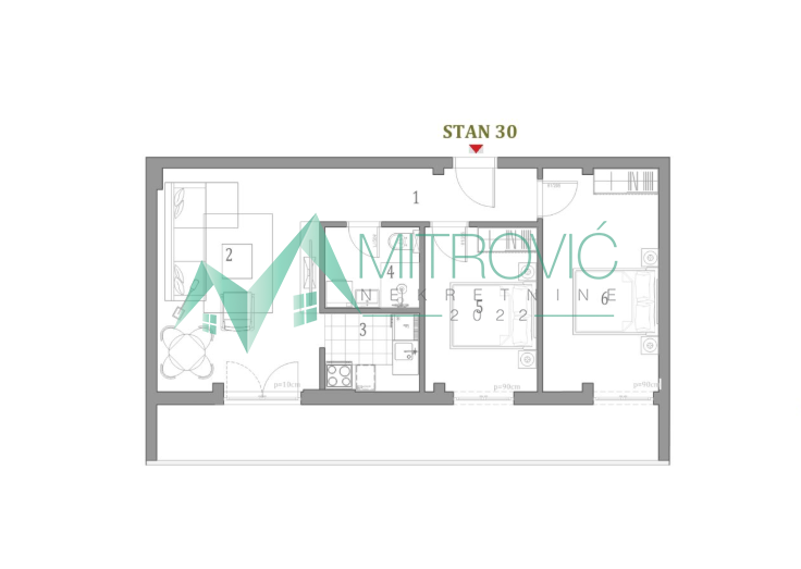 Trosoban stan na prodaju, Klisa, Novi Sad, 71m², 148.110 €