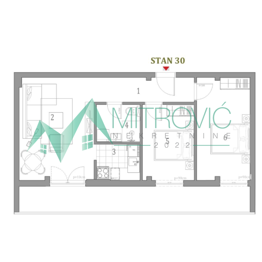Trosoban stan na prodaju, Klisa, Novi Sad, 71m², 148.110 €