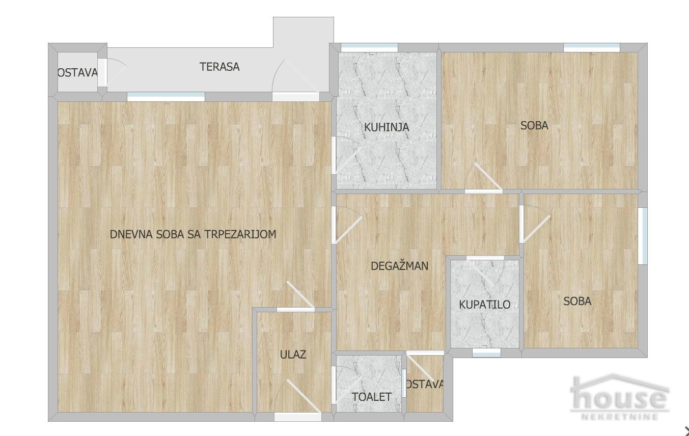 Trosoban stan na prodaju, Liman 2, Novi Sad, 70m², 10. sprat, 245.000 €