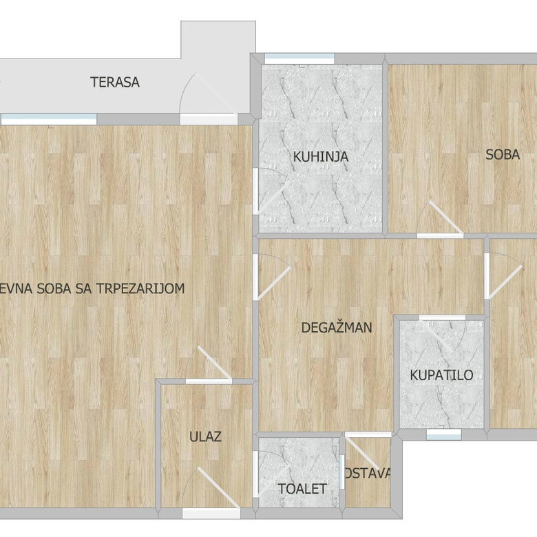 Trosoban stan na prodaju, Liman 2, Novi Sad, 70m², 10. sprat, 245.000 €
