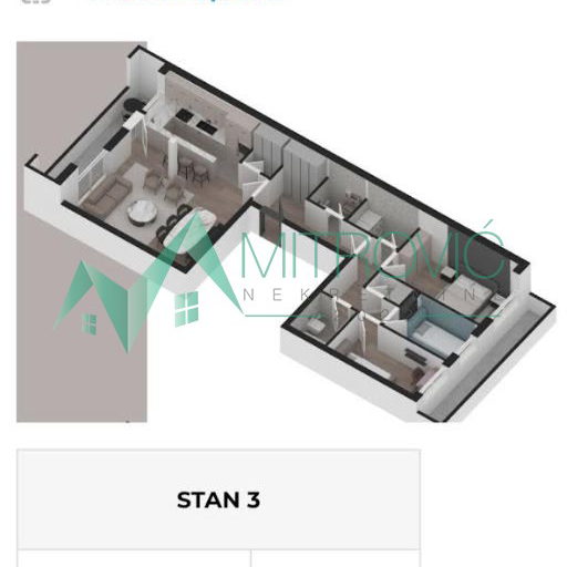 Stan Prodaja Novi Sad  97 m2
