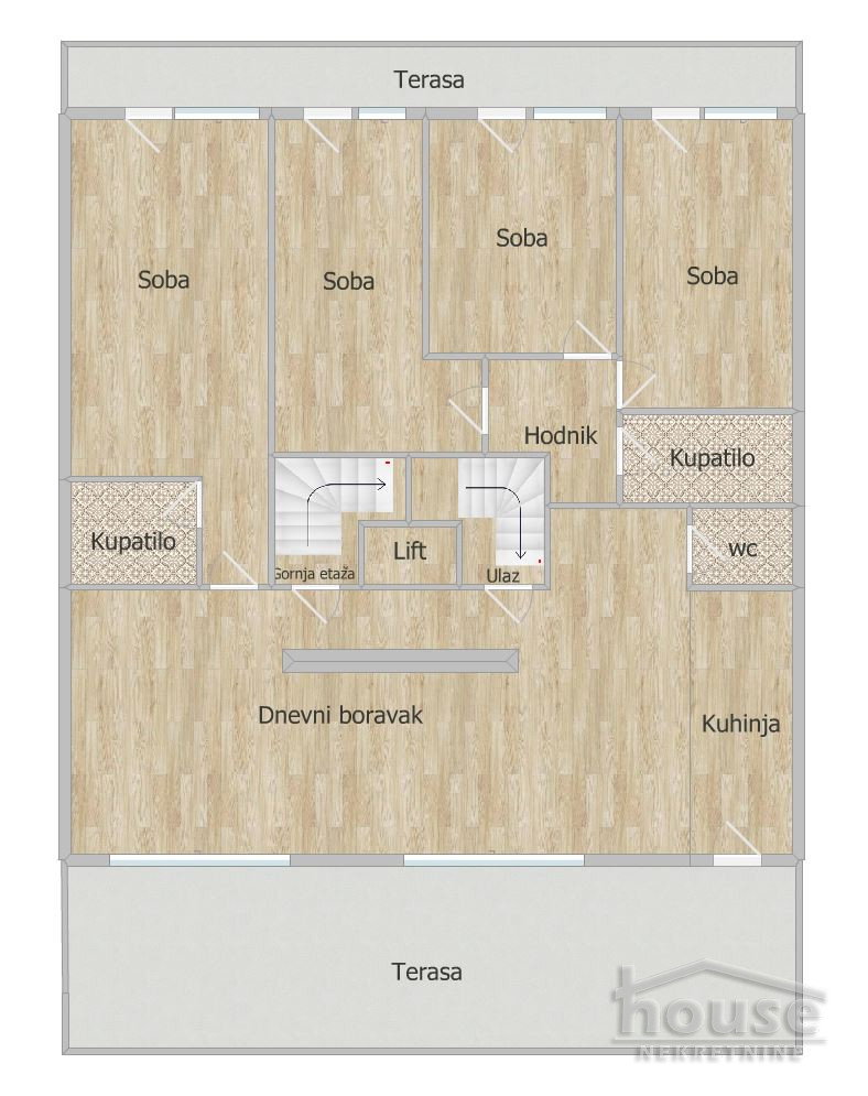 Petosoban stan na prodaju, Telep, Novi Sad, 194m², 2. sprat, 648.900 €
