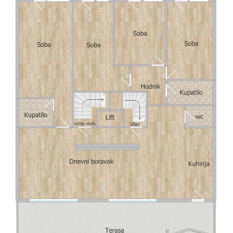Petosoban stan na prodaju, Telep, Novi Sad, 194m², 2. sprat, 648.900 €