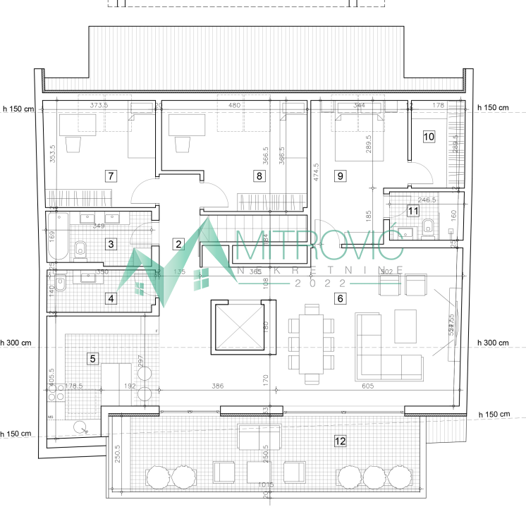 Četvorosoban stan na prodaju, Grbavica, Novi Sad, 146m², 446.630 €